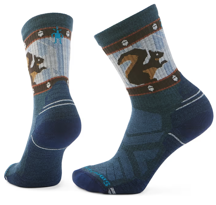 Smartwool W Hike Light Cushion Squirrely Print Crew 02738