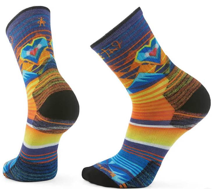 Smartwool W Hike Light Cushion Open Hearts Print Crew 02942