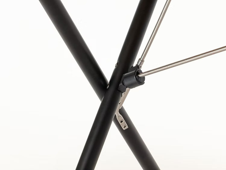 Snow Peak Single Action Table Long Bamboo Black FES-139