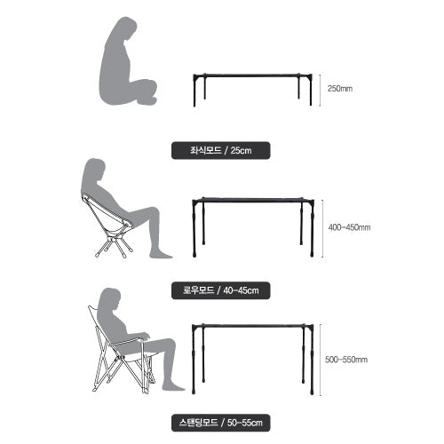 Snowline Cube System Table Plus 露營桌子 Black