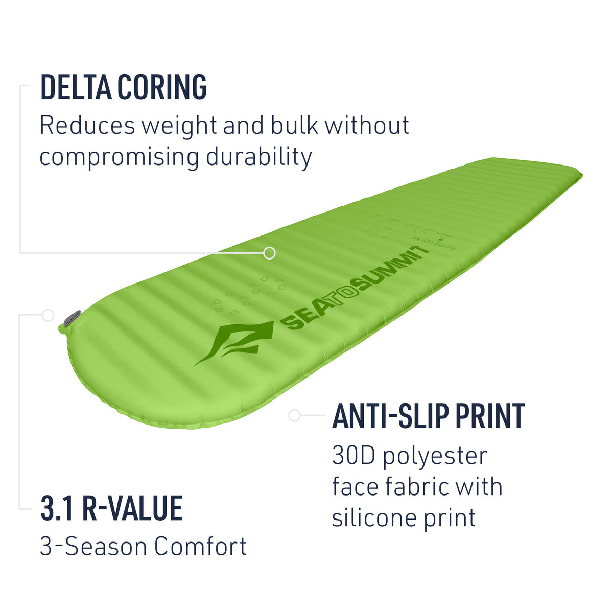 Sea to Summit Comfort Light Self Inflating Mat LG 床墊