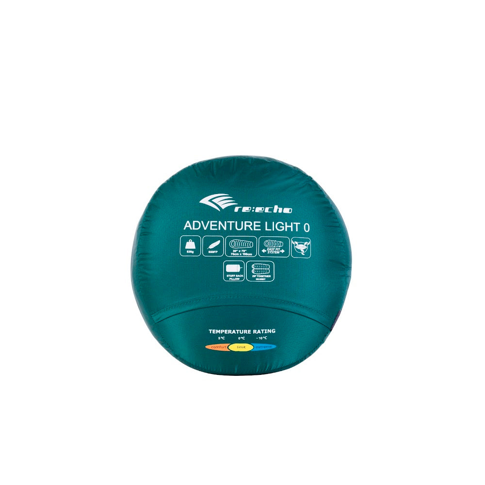Reecho Adventure Light 0 羽絨睡袋 Grey Blue/Midnight Blue