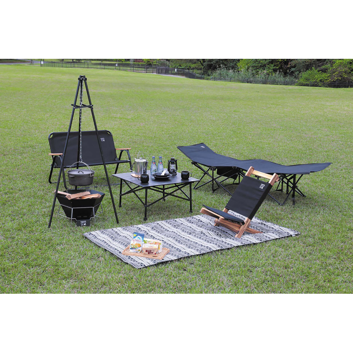 Captain Stag Wooden Low-Style Chair