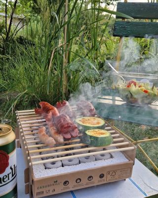 CasusGrill One Time Use Instant Grill 一次性環保燒烤爐-示範圖