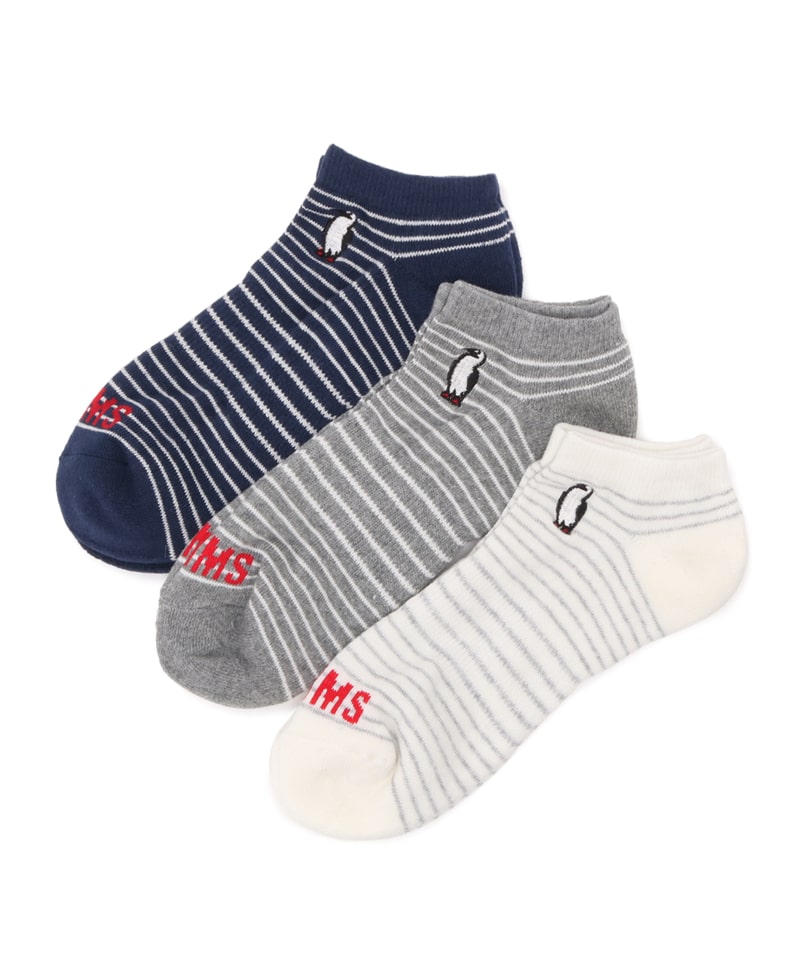 Chums 3P Booby Border Ankle Socks (3 Pairs) CH06-1114