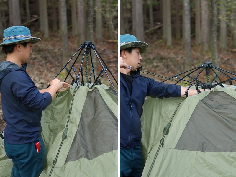 DOD Kinoko Tent T4-610-KH 蘑菇四人帳(綠色)