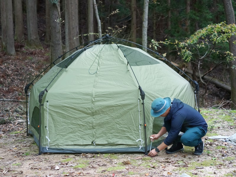 DOD Kinoko Tent T4-610-KH 蘑菇四人帳(綠色)