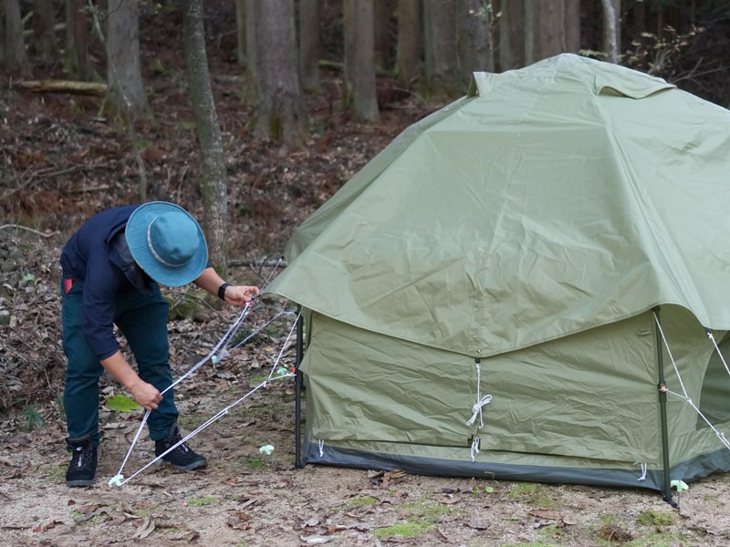 DOD Kinoko Tent T4-610-KH 蘑菇四人帳(綠色)