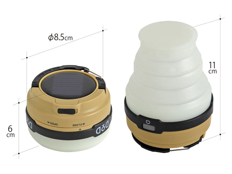 DOD Led Solar Pop-up Lantern 太陽能摺疊露營燈  L1-427 / L1-427-TN