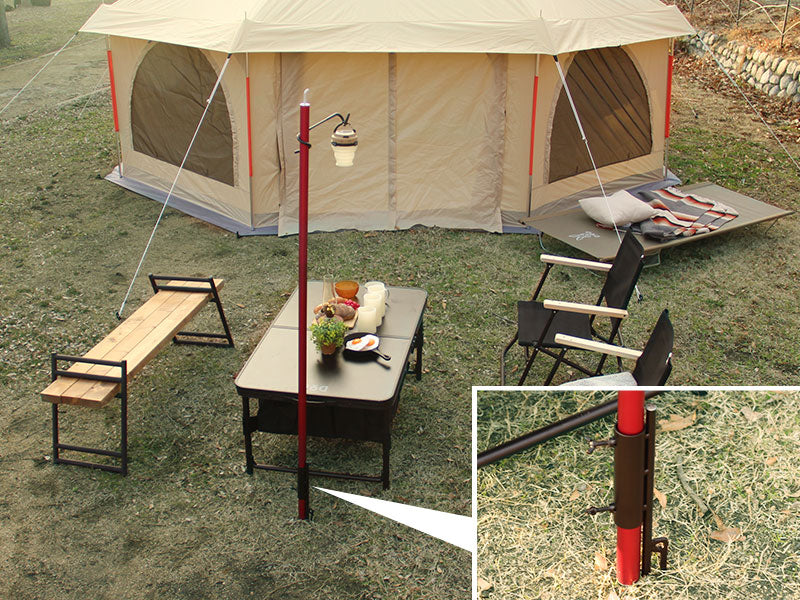 DOD Lantern Stand Peg 2 營柱固定地釘連燈籠架 LP5-635-SL