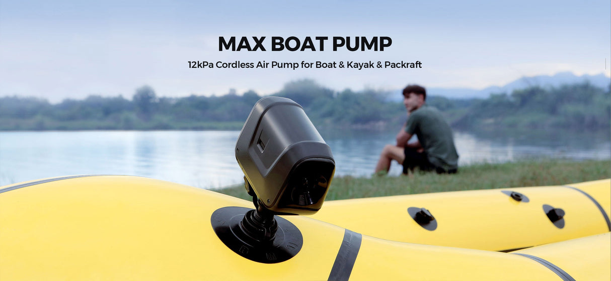 FLEXTAIL Max Boat Pump 渦輪橡皮艇充氣泵 - 12kPa Cordless Air Pump for Boat & Kayak