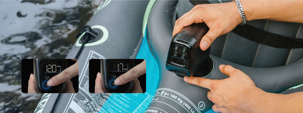 FLEXTAIL Max Boat Pump 渦輪橡皮艇充氣泵 - 12kPa Cordless Air Pump for Boat & Kayak