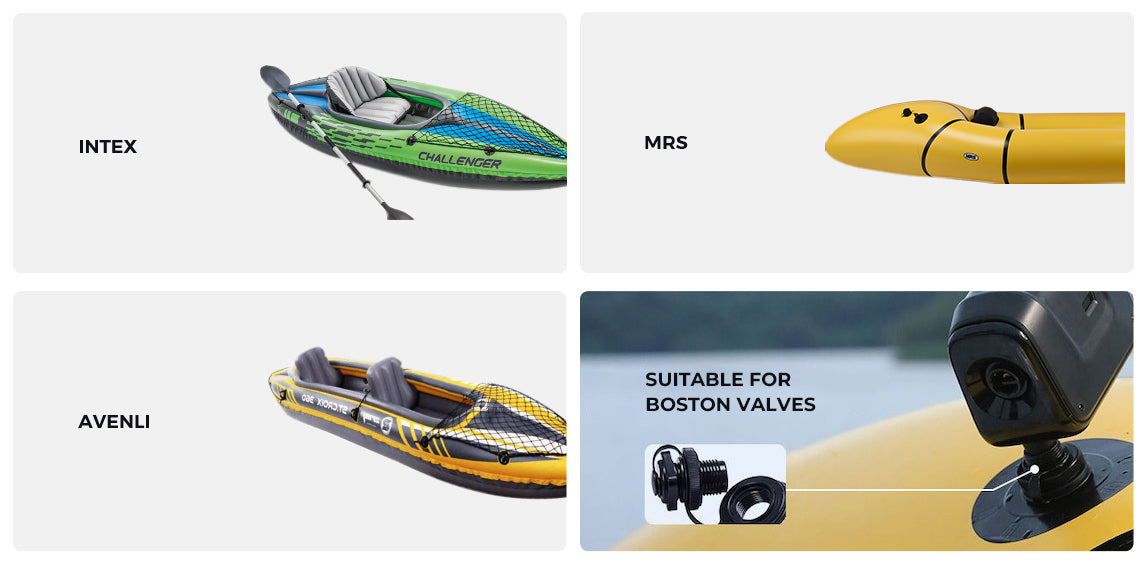 FLEXTAIL Max Boat Pump 渦輪橡皮艇充氣泵 - 12kPa Cordless Air Pump for Boat & Kayak