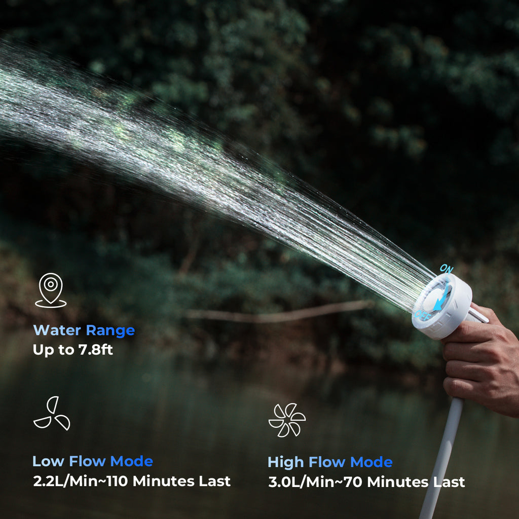 FLEXTAIL Max Shower 露營戶外電花灑- Ultralight Rechargeable Instant Outdoor Shower