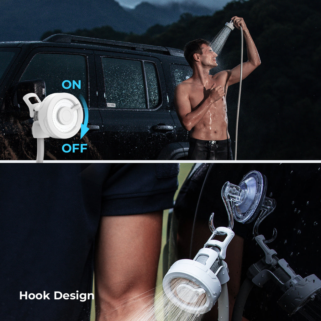 FLEXTAIL Max Shower 露營戶外電花灑- Ultralight Rechargeable Instant Outdoor Shower