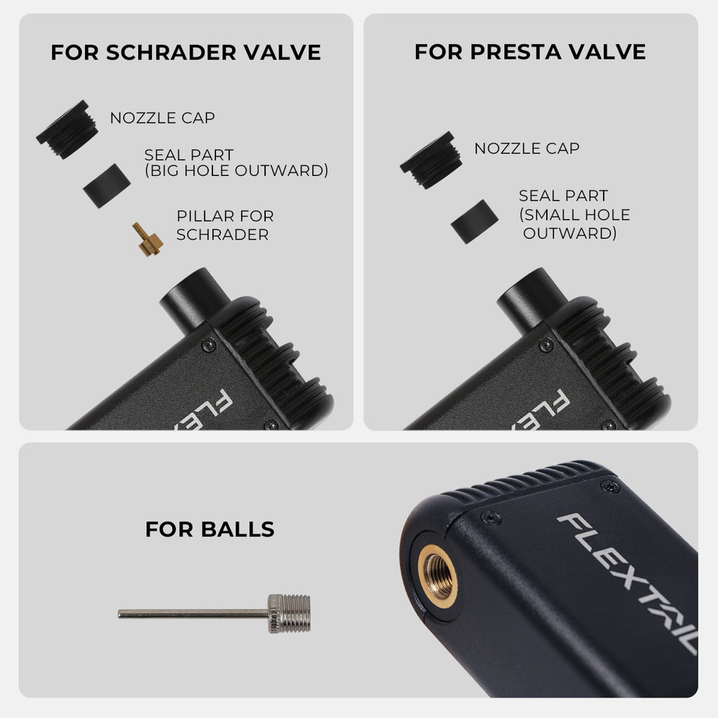 FLEXTAIL Tiny Bike Pump 迷你單車充氣泵 Ultra-Mini 100PSI Rechargable Bicycle Pump