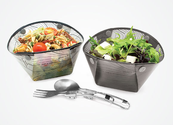 Fozzils Snapfold™ Bowlz 摺疊戶外露營餐具套裝 (2個裝)