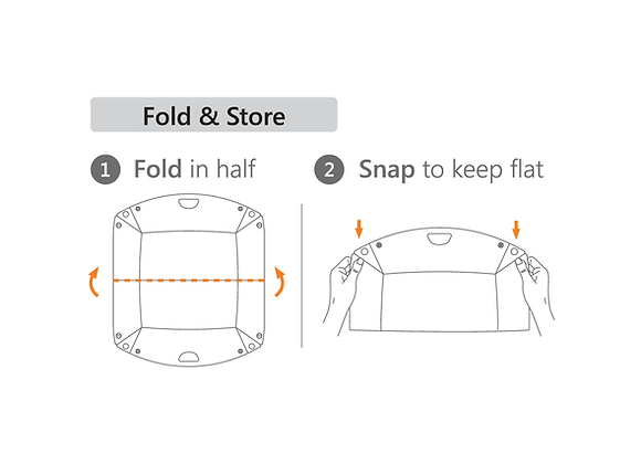 Fozzils Snapfold™ Dish XL - Mist 戶外露營碟 XL