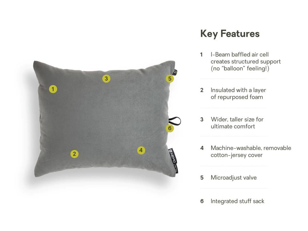Nemo Fillo King Camping Pillow