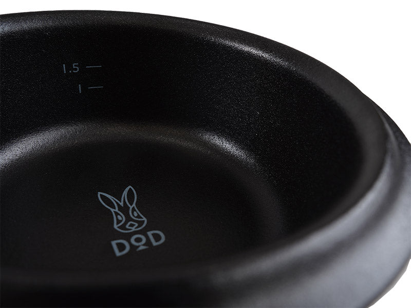 DOD Horo Hitori Gama 搪瓷鋼板餐具系列露營 煮食鍋 pp1-860-bk