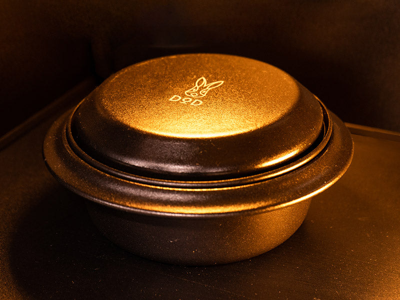 DOD Horo Hitori Gama 搪瓷鋼板餐具系列露營 煮食鍋 pp1-860-bk