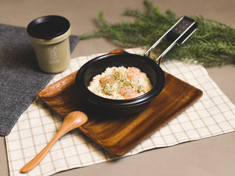 DOD Horo Hitori Gama 搪瓷鋼板餐具系列露營 煮食鍋 pp1-860-bk