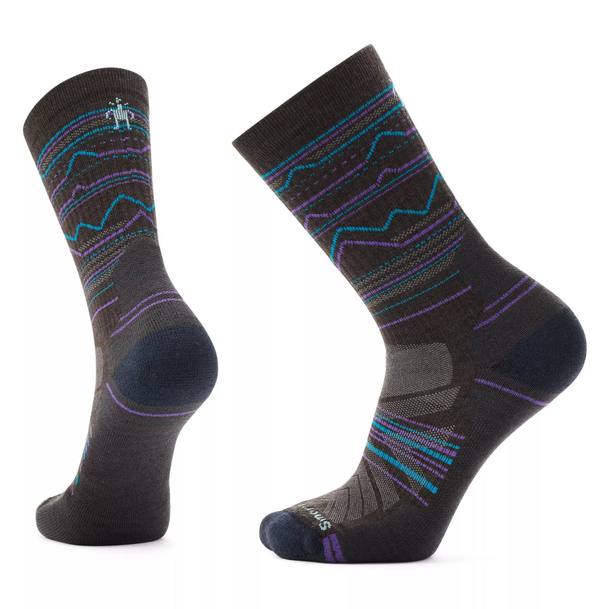 Smartwool Hike Light Cushion Mountain Range Pattern Crew 01615