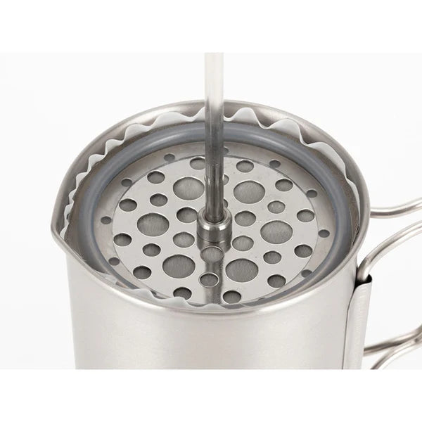 Snow Peak Titanium Cafe Press 鈦金屬咖啡壓濾杯 CS-111