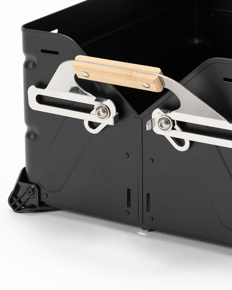 Snow Peak Stacking Shelf Container 25 Black 黑色收納箱25 FES-037-BK