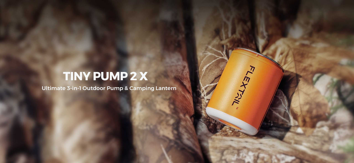 FLEXTAIL Tiny Pump 2X Outdoor Pump with Camping Lamp 戶外露營充氣泵 露營燈 (3色可選)