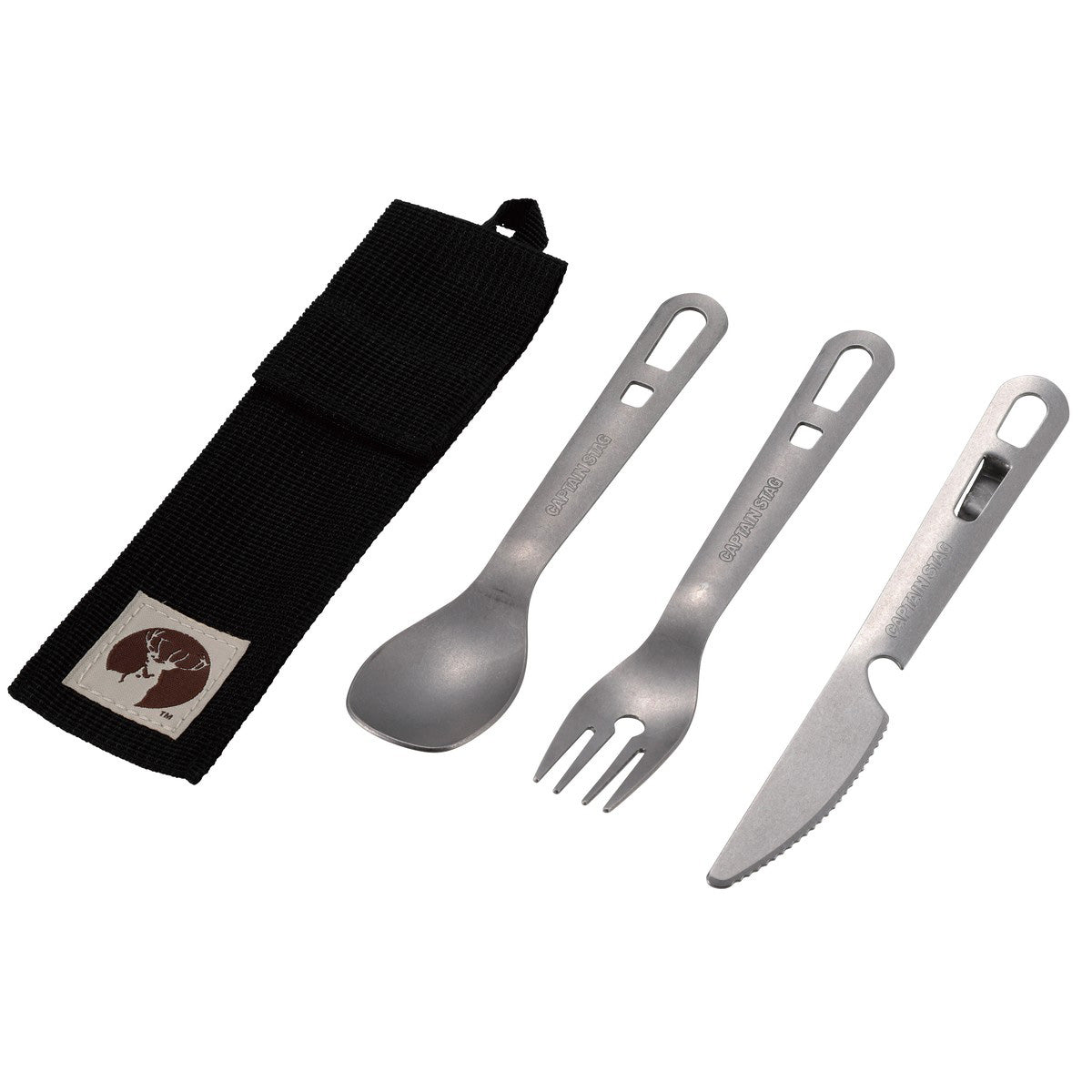 Captain Stag S/S Spoon, Fork, Knife Set 露營餐具套裝 UH-3037