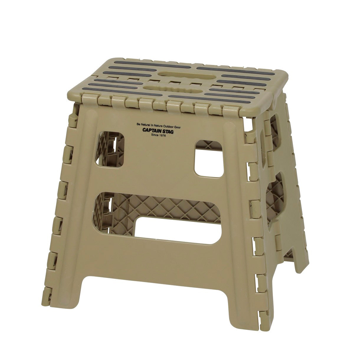 Captain Stag Plastic Folding Step Stool (M) 露營可摺疊椅子 卡其 UW-1523