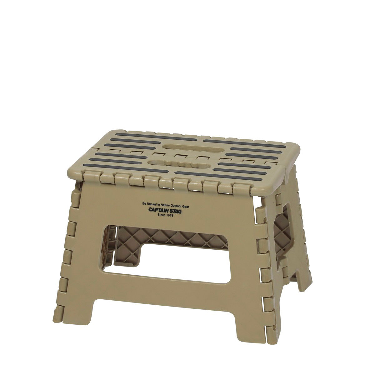 Captain Stag Plastic Folding Step Stool 露營可摺疊椅子 卡其 UW-1525