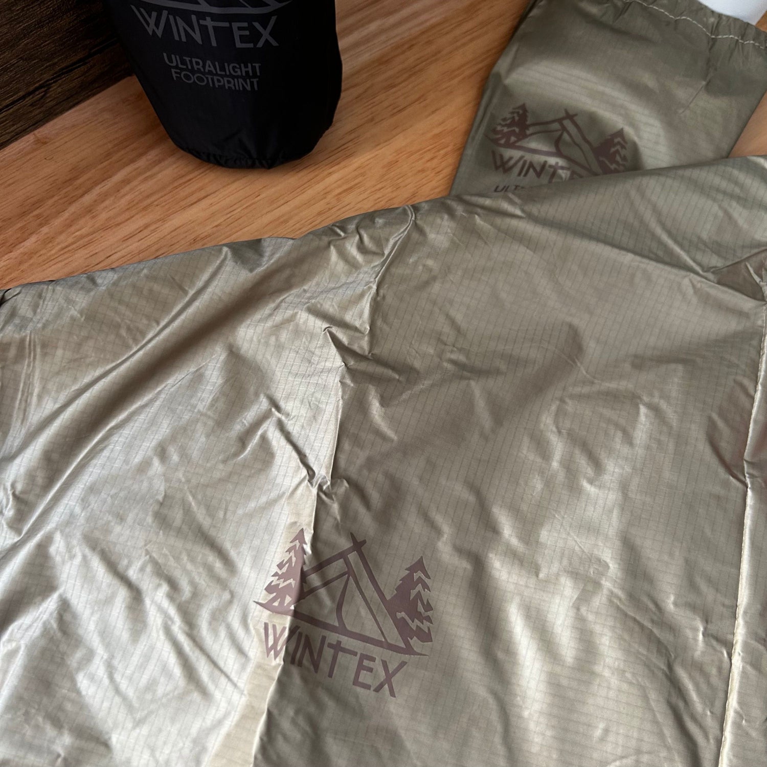 Wintex Ultralight Footprint 銀底超輕營底墊 (卡其/黑色)
