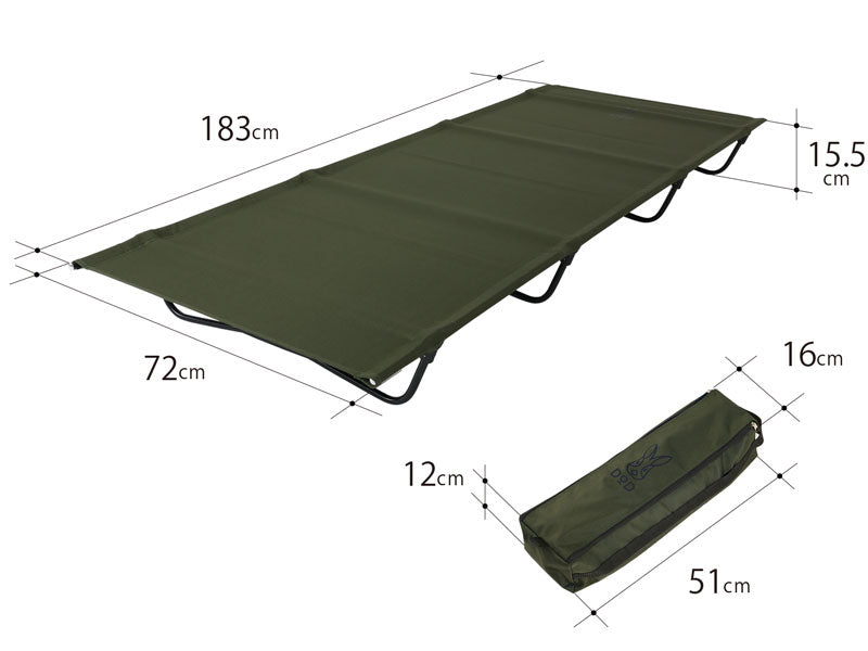 DOD Bag-in Bed CB1-510-KH 行軍床(軍綠)