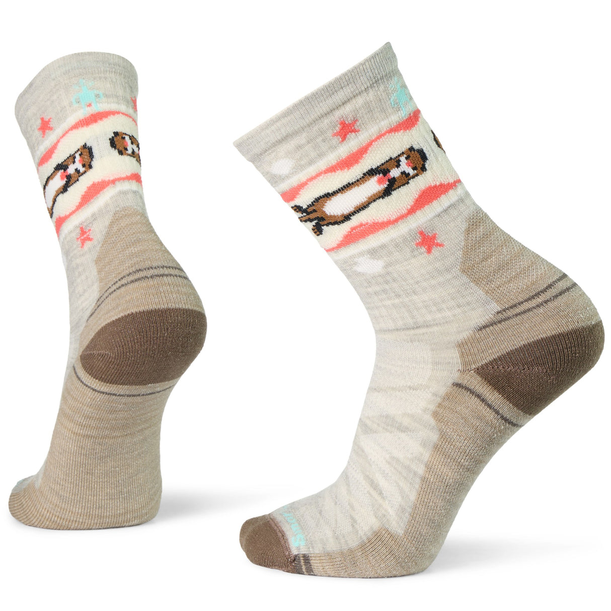 Smartwool Hike Light Cushion Otter Float Crew Women 03048