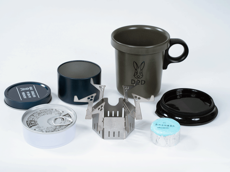 DOD Ashura No Gotoku 不銹鋼摺疊露營酒精膏爐 PP1-894-SL