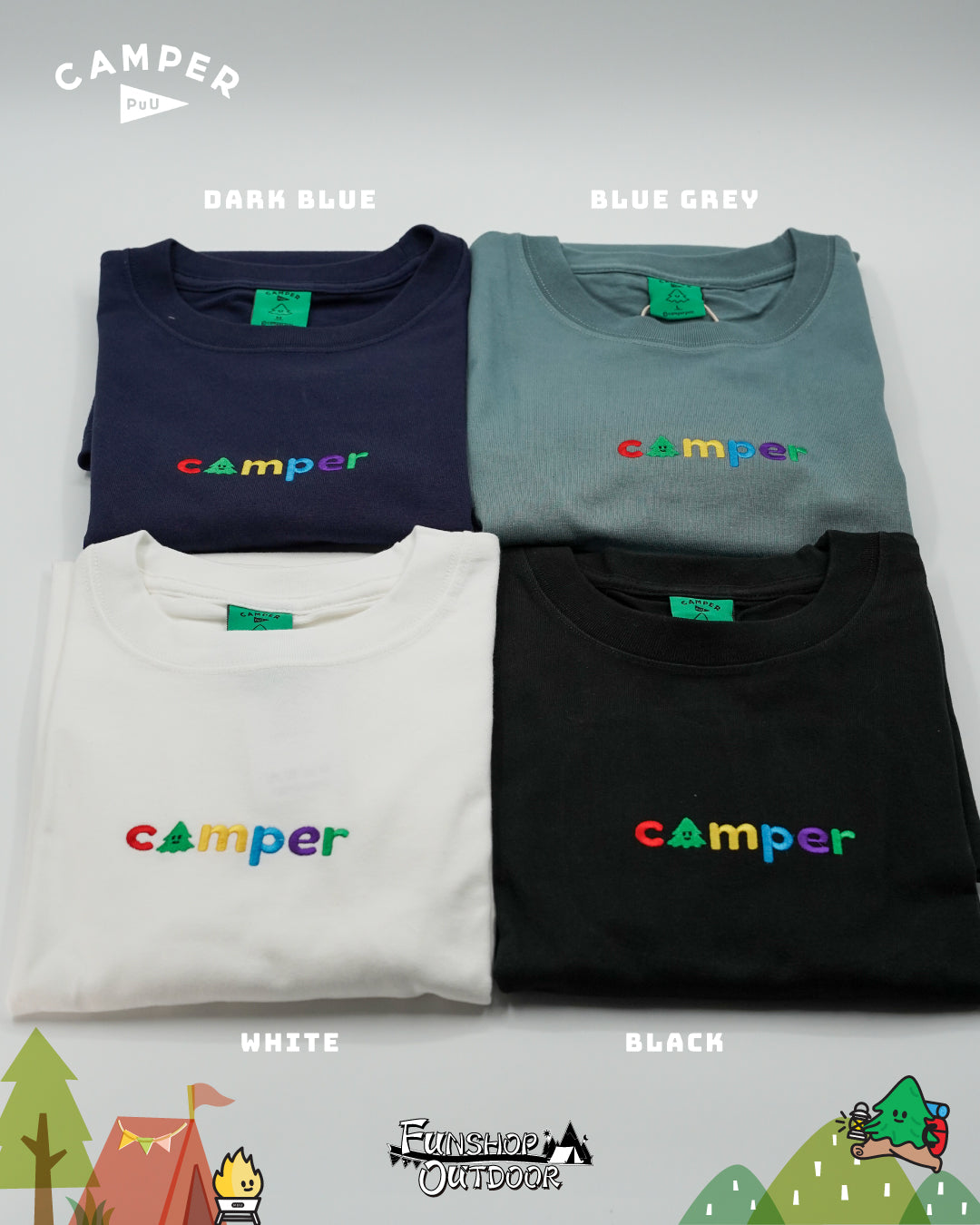 Camper Puu Rainbow Embroidered T Shirt T恤