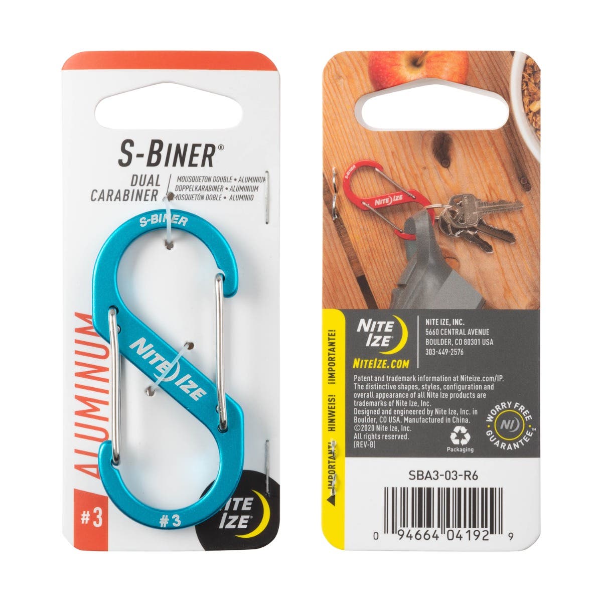 Nite Ize S-Biner Aluminium Dual Carabiner #3 鋁合金8字扣