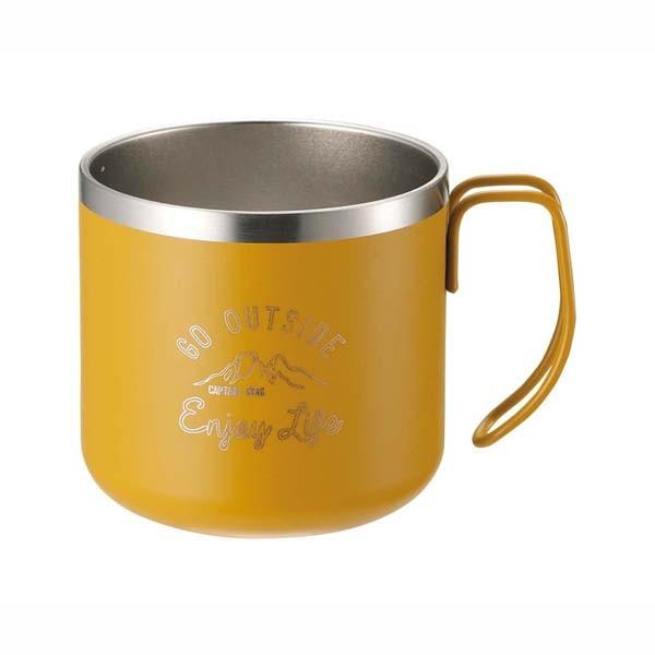 captain-stag-不銹鋼雙層保溫杯-yellow-ue-3434-captain-stag-double-wall-mug-yellow-ue-3434產品介紹相片