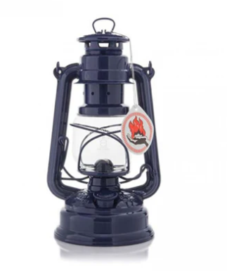 Feuerhand Hurricane Lantern 276 Cobalt Blue