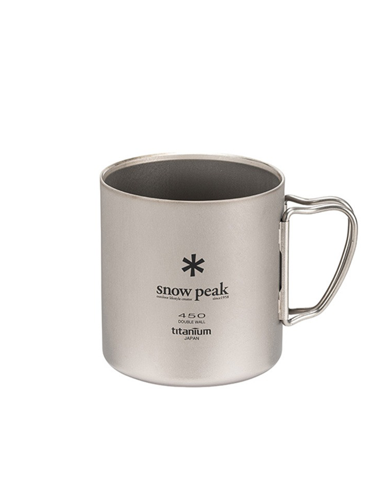 Snow Peak Titanium Double Wall 450ml Mug 雙層鈦杯- Funshop Outdoor