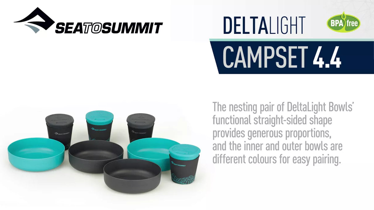 Sea to Summit Delta Light Camp Set 4.4 餐具套裝 P.BL/GY