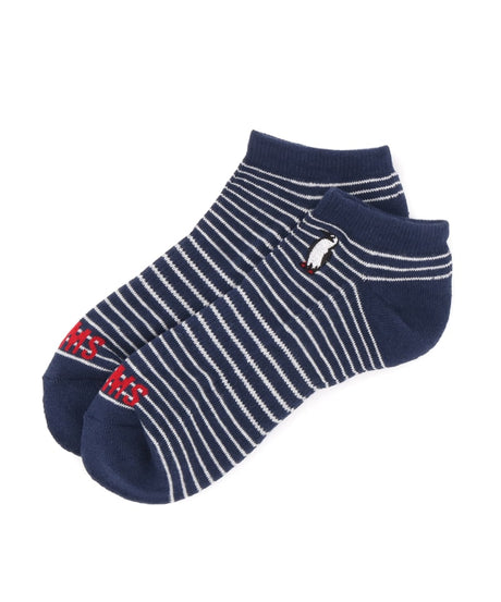Chums 3P Booby Border Ankle Socks 藍白灰間條短襪 (3對)