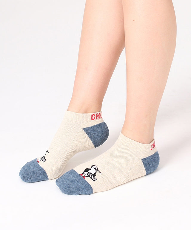 Chums 3P Booby CHUMS Ankle Socks 白灰綠短襪 (3對)