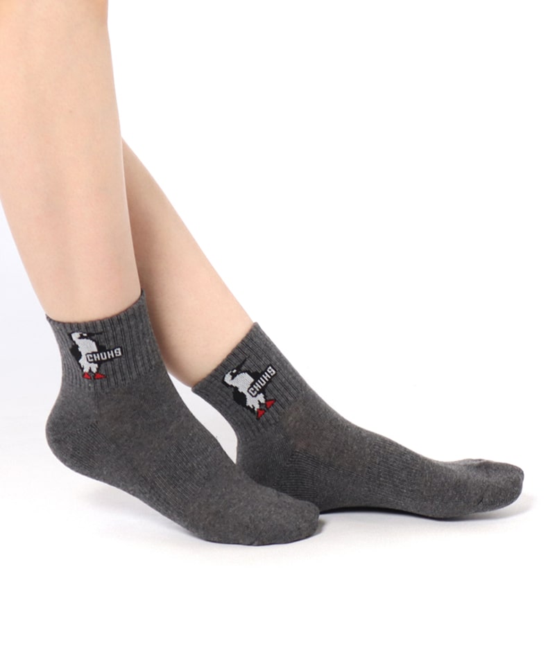 Chums 3P CHUMS Booby Crew Socks 黑白灰長襪 (3對)