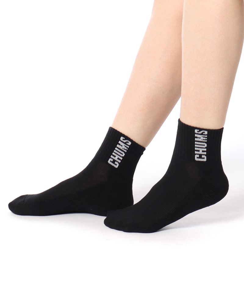 Chums 3P CHUMS Booby Crew Socks 黑白灰長襪 (3對)