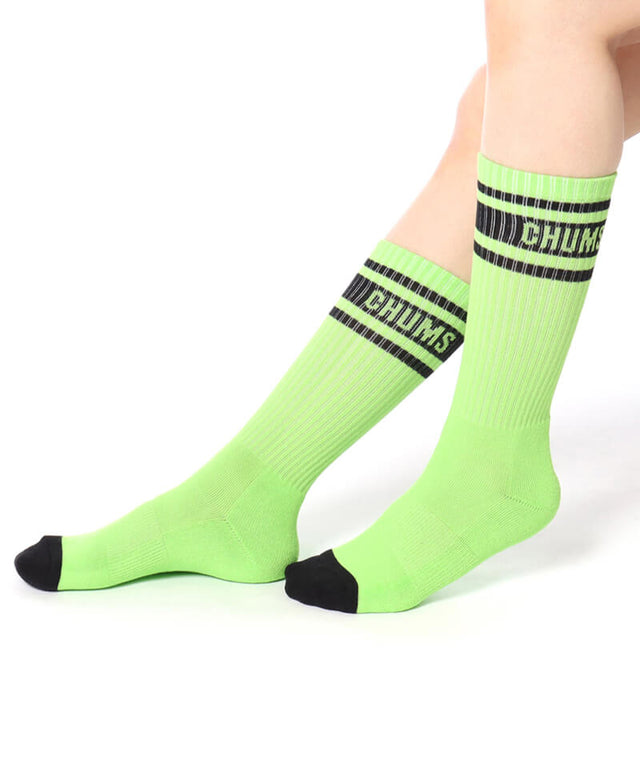 Chums 3P CHUMS Medium Socks 黑綠白長襪 (3對)
