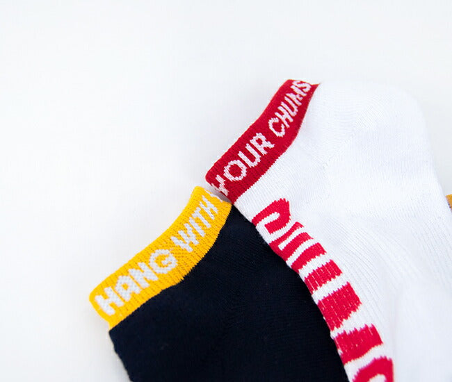 Chums 3P HWYC Ankle Socks 筒邊紅黑黃短襪 (3對) CH06-1118