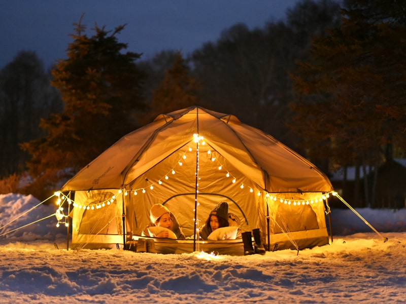 DOPPELGANGER - DOD KINOKO TENT キノコテント T4-610-BG Kinoko Mushroom Camping Tent for Adults| DOD Outdoor